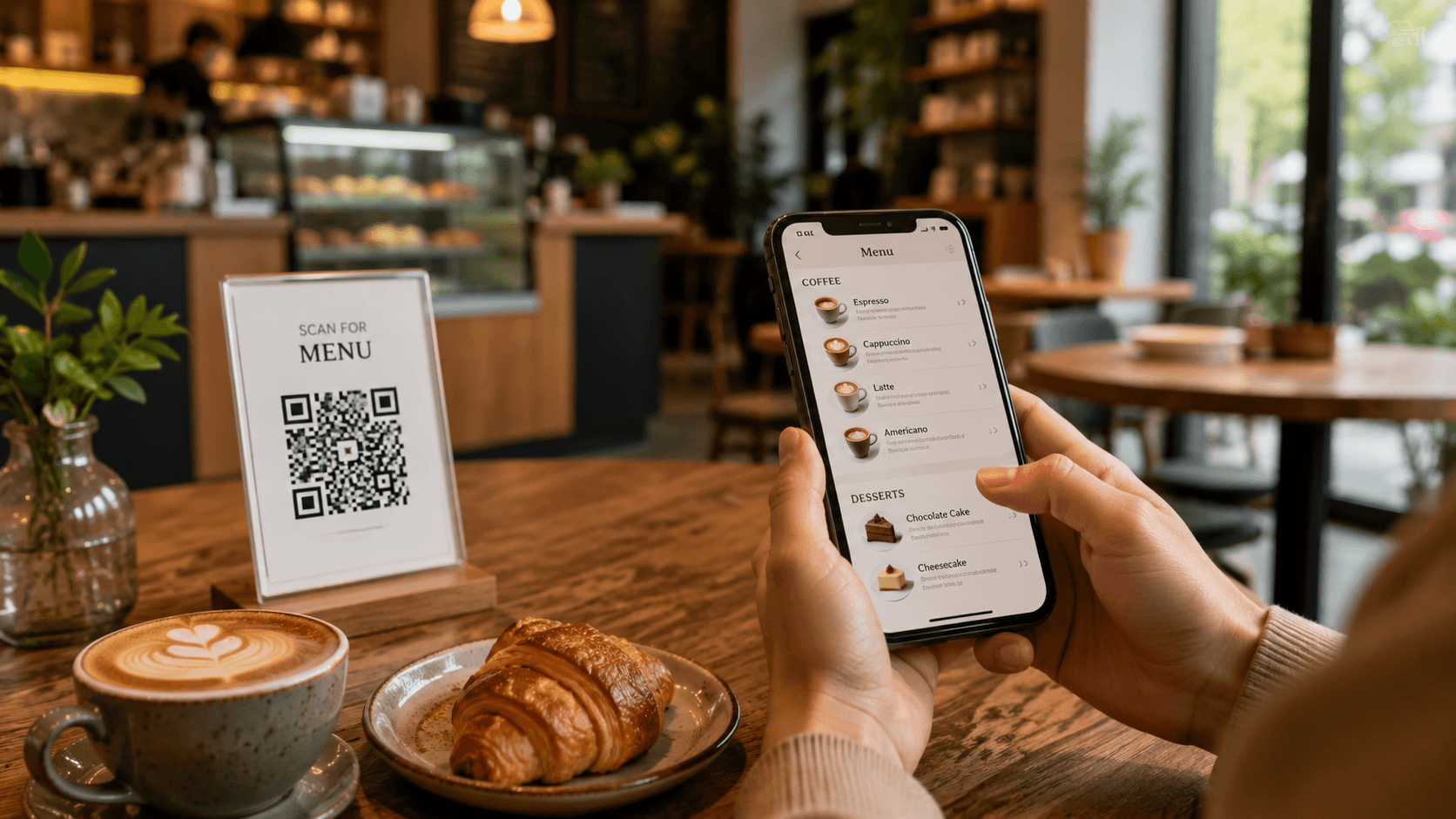 QR меню за кафе